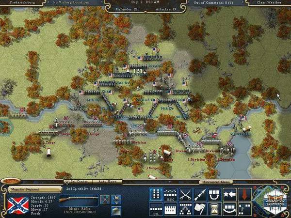 Персонаж Forge of Freedom  The American Civil War в процессе выполнения задания