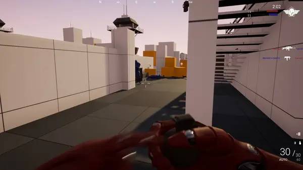 Персонаж FPS Game Dev Test в процессе выполнения задания