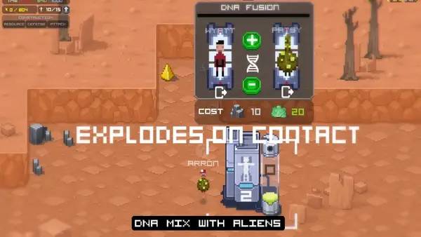 Персонаж Freaking Meatbags в процессе выполнения задания