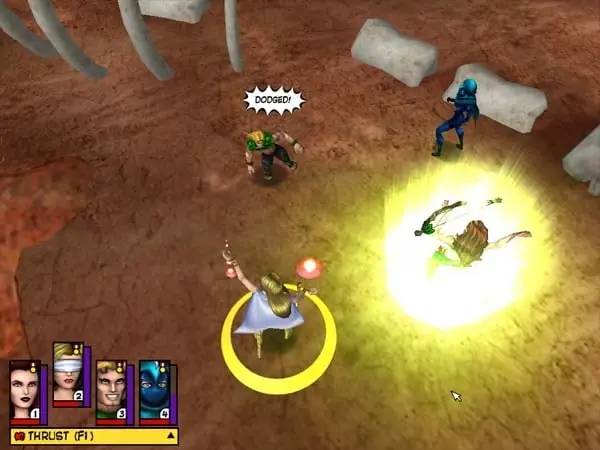 Персонаж Freedom Force в процессе выполнения задания