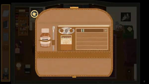 Персонаж Freud's Bones-the game в процессе выполнения задания