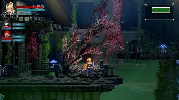 Персонаж Frontier Hunter  Erza's Wheel of Fortune в процессе выполнения задания