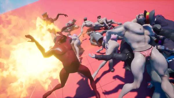 Персонаж FUCK STALIN в процессе выполнения задания