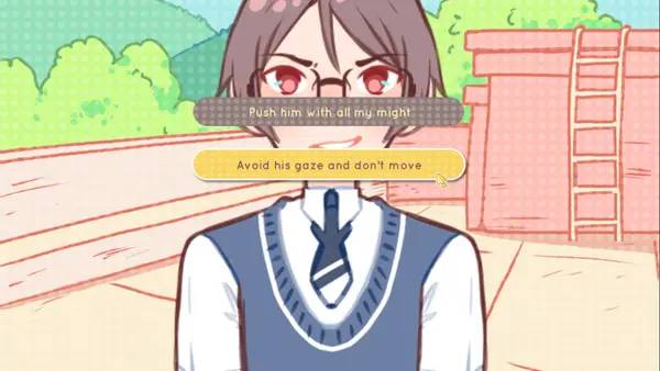 Персонаж Fujiwara Bittersweet в процессе выполнения задания