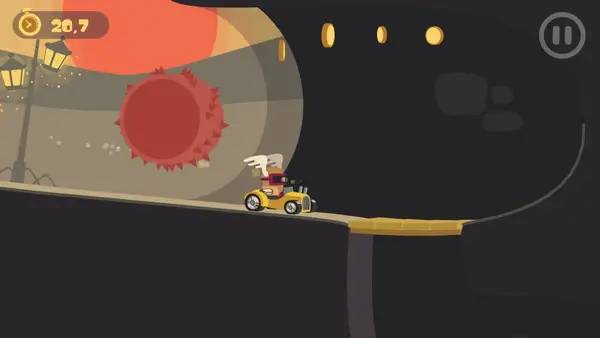 Персонаж Funky Karts в процессе выполнения задания