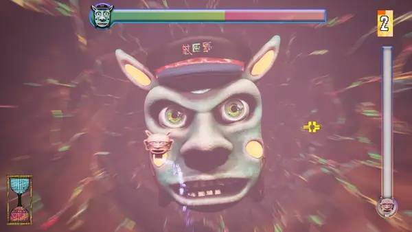 Персонаж Fuzz Dungeon в процессе выполнения задания