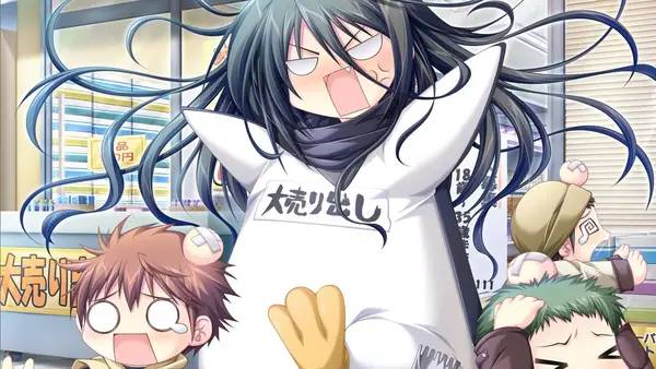 Персонаж G-senjou no Maou - The Devil on G-String в процессе выполнения задания