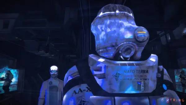 Персонаж G String в процессе выполнения задания