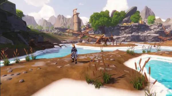 Персонаж Gedonia 2 в процессе выполнения задания