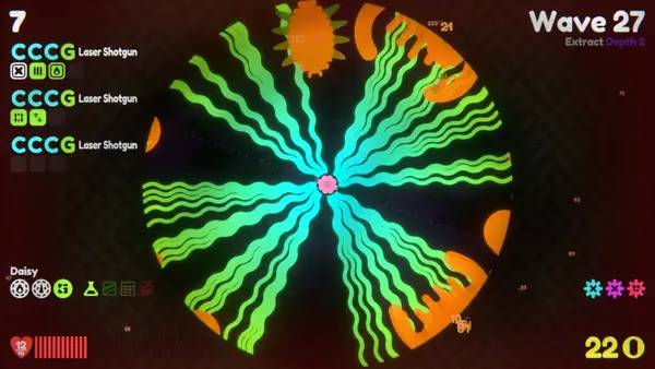 Персонаж Genome Guardian в процессе выполнения задания