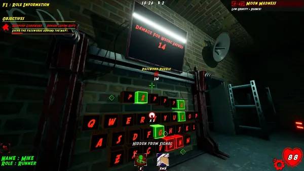 Персонаж Get Stuffed! в процессе выполнения задания