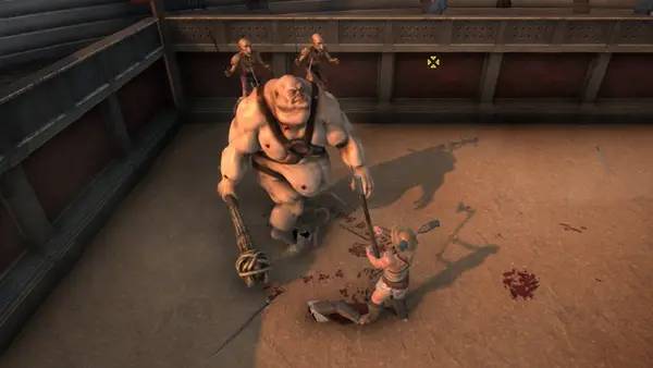 Персонаж Gladio and Glory в процессе выполнения задания