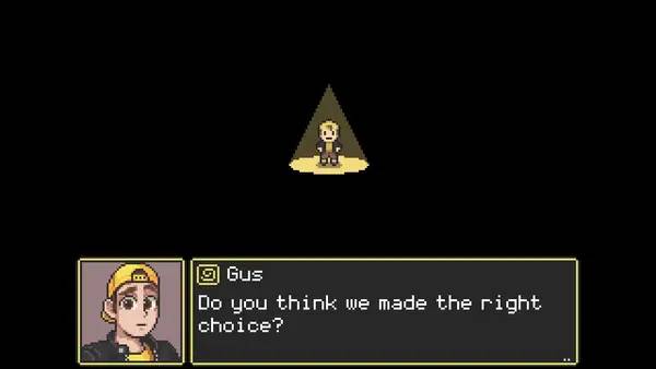 Персонаж GLITCHED в процессе выполнения задания