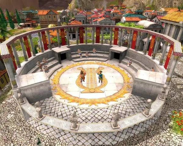 Персонаж Glory of the Roman Empire в процессе выполнения задания