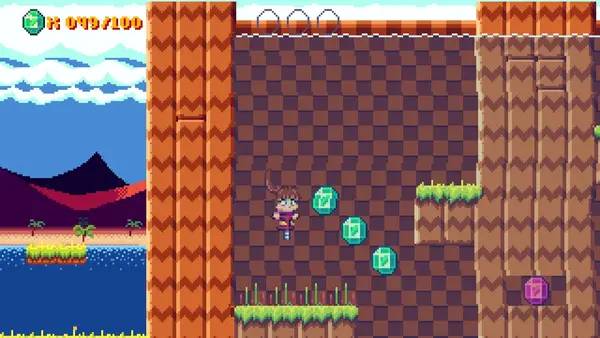 Персонаж Go! Go! PogoGirl в процессе выполнения задания