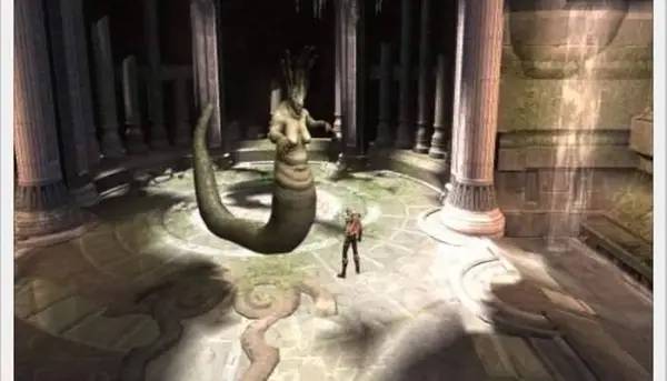 Персонаж God of War 2 в процессе выполнения задания