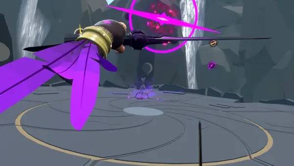 Персонаж God's Challenge в процессе выполнения задания