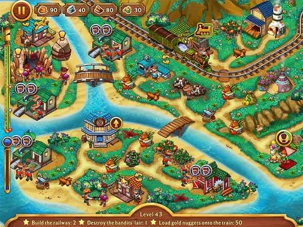 Персонаж Golden Rails 3 Road to Klondike Collectors Edition в процессе выполнения задания