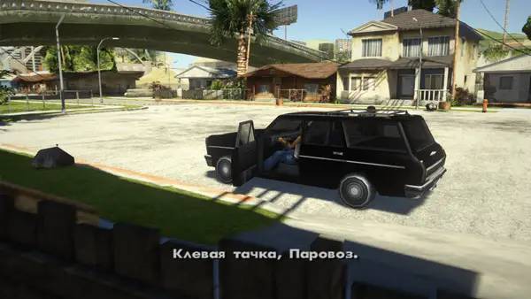Персонаж Grand Theft Auto  San Andreas - Graphic mod ENB в процессе выполнения задания