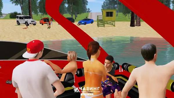 Персонаж Grand Theft Auto  San Andreas - Криминальная россия MP в процессе выполнения задания