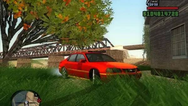 Персонаж Grand Theft Auto  San Andreas - Sunny Mod 2.1 в процессе выполнения задания