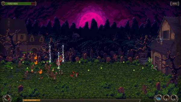 Персонаж Graveyard Defender в процессе выполнения задания