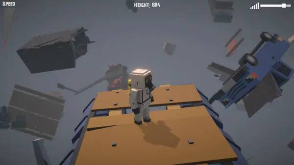 Персонаж Gravitational Phenomenon в процессе выполнения задания