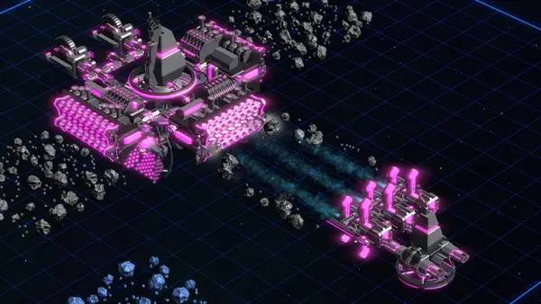 Персонаж Grid Miner в процессе выполнения задания