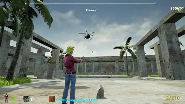 Персонаж Gulman 4 Still alive в процессе выполнения задания