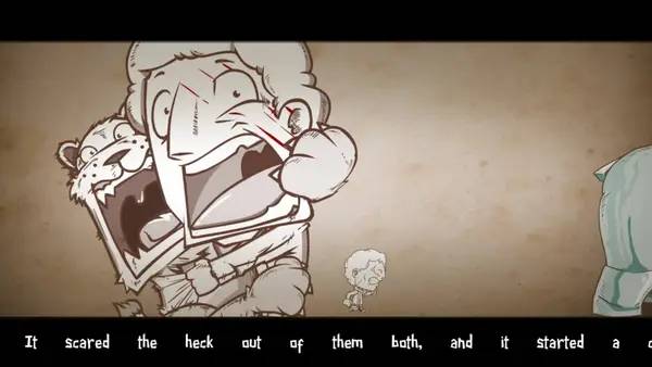 Персонаж Haimrik в процессе выполнения задания