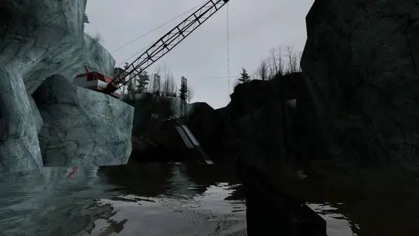 Персонаж Half-Life 2 Build 2001 в процессе выполнения задания