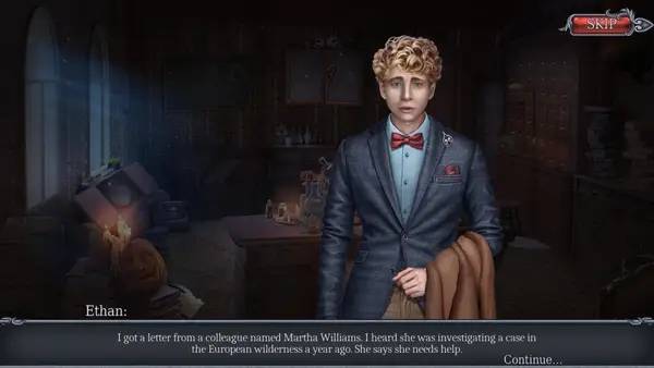 Персонаж Halloween Stories Mark on the Bone в процессе выполнения задания