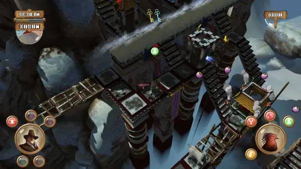 Персонаж Hamilton's Great Adventure в процессе выполнения задания