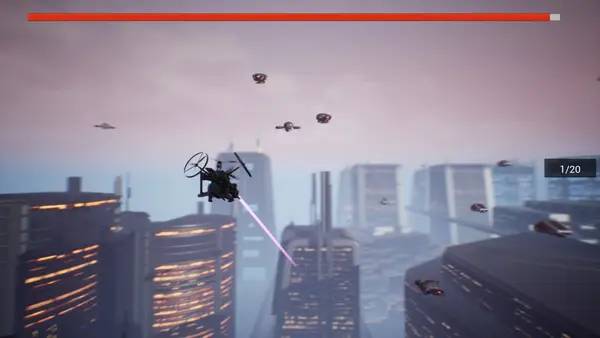 Персонаж Hell Division в процессе выполнения задания