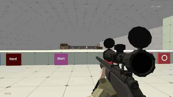 Персонаж Hentai Aim Trainer в процессе выполнения задания