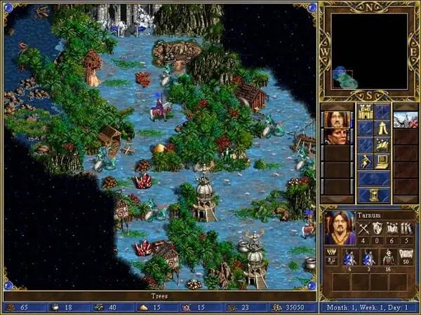 Персонаж Heroes Chronicles - Warlords of the Wasteland в процессе выполнения задания