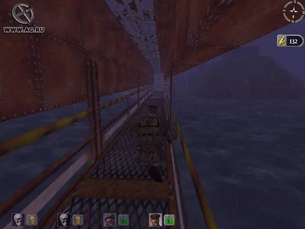 Персонаж Hidden and Dangerous в процессе выполнения задания