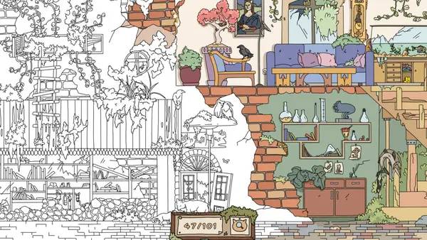 Персонаж HIDDEN CATS The last of cats в процессе выполнения задания