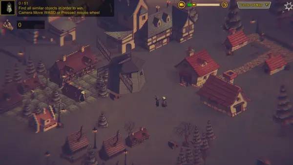 Персонаж Hidden Ghost Town 2 в процессе выполнения задания