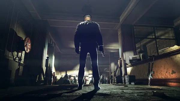 Персонаж Hitman Absolution в процессе выполнения задания