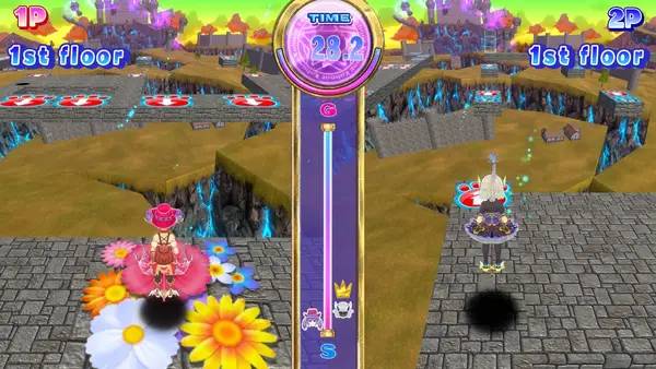 Персонаж Hopping girl Kohane Jumping Kingdom  Princess of the Black Rabbit в процессе выполнения задания