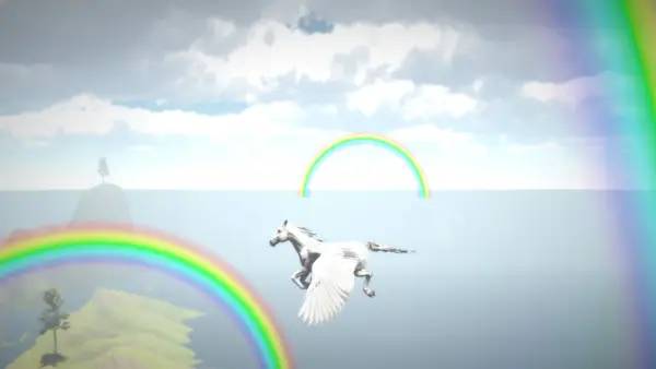 Персонаж Horse and Go Seek в процессе выполнения задания