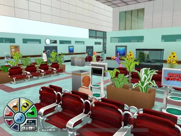 Персонаж Hospital Tycoon в процессе выполнения задания