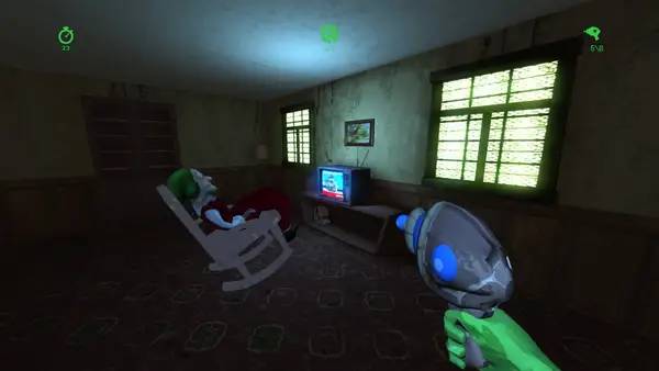 Персонаж I'm from area 51 в процессе выполнения задания