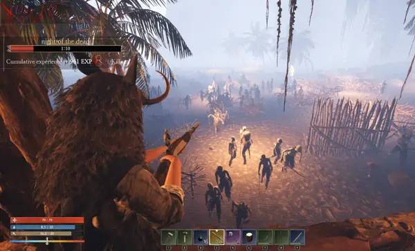 Персонаж IfSunSets в процессе выполнения задания