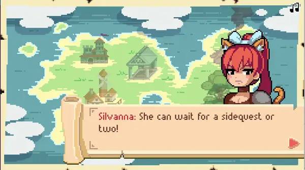 Персонаж Ignis Universia Eternal Sisters Saga DX в процессе выполнения задания