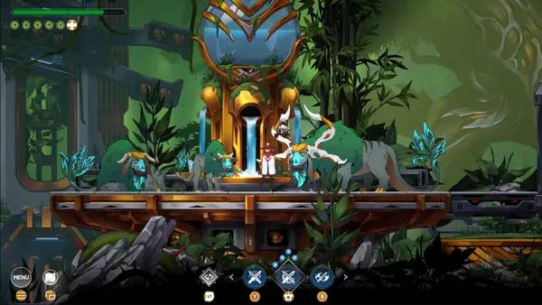 Персонаж INAYAH - Life after Gods в процессе выполнения задания