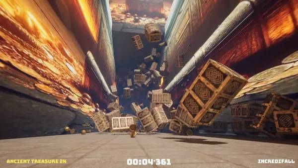 Персонаж Incredifall в процессе выполнения задания