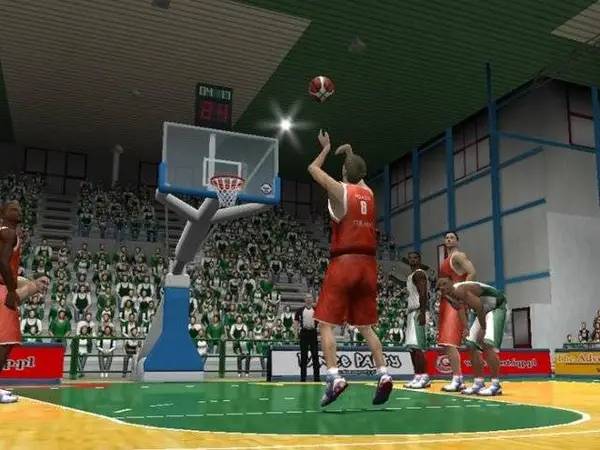 Персонаж International Basketball 2010 в процессе выполнения задания