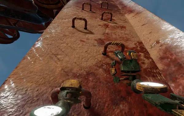 Персонаж Iron Ascension в процессе выполнения задания